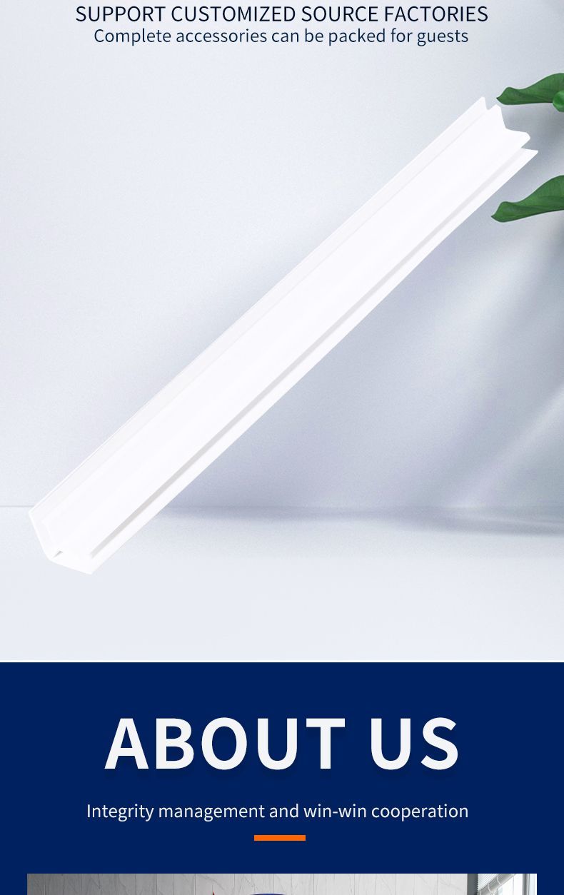 Durable PVC Plastic Corner Extrusion Profile