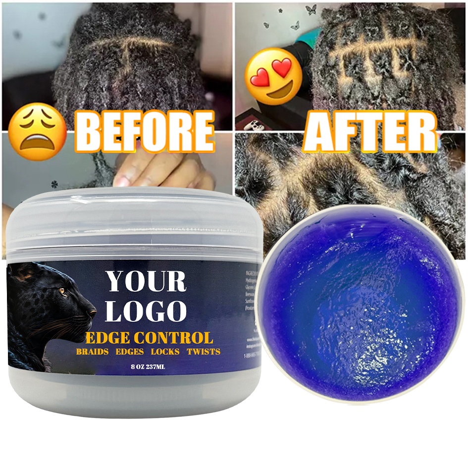 8oz Braid Gel for Styling and Controlling Frizzy Dreadlocks on Women's Black Hair