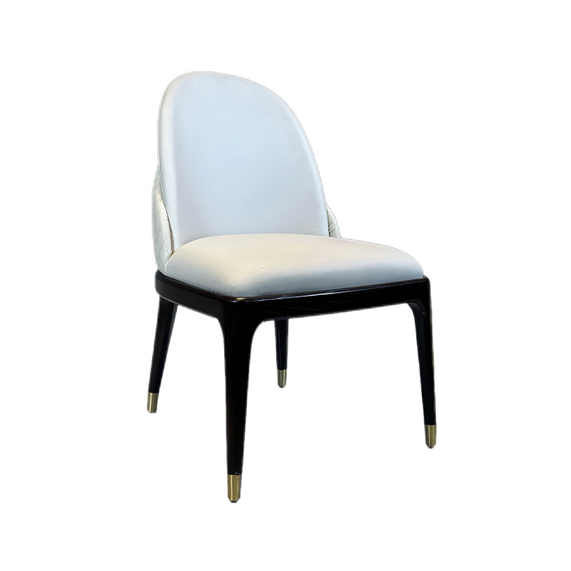 Factory Wholesale Hotel Furniture Restaurant Modern Leather Wood Chair Dine Room Home