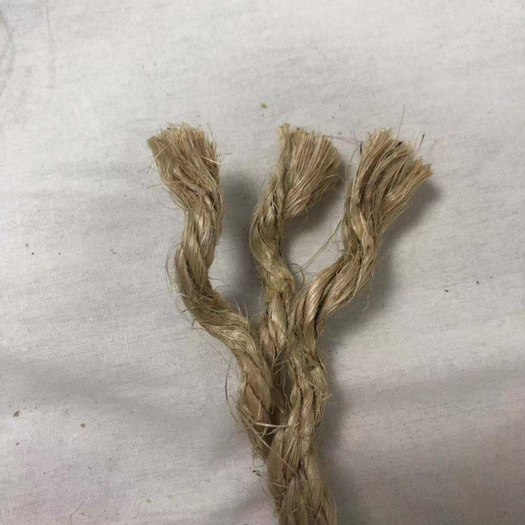 3 Strands Braided Jute Rope Sisal Rope Twist Rope with Length 0-1000m