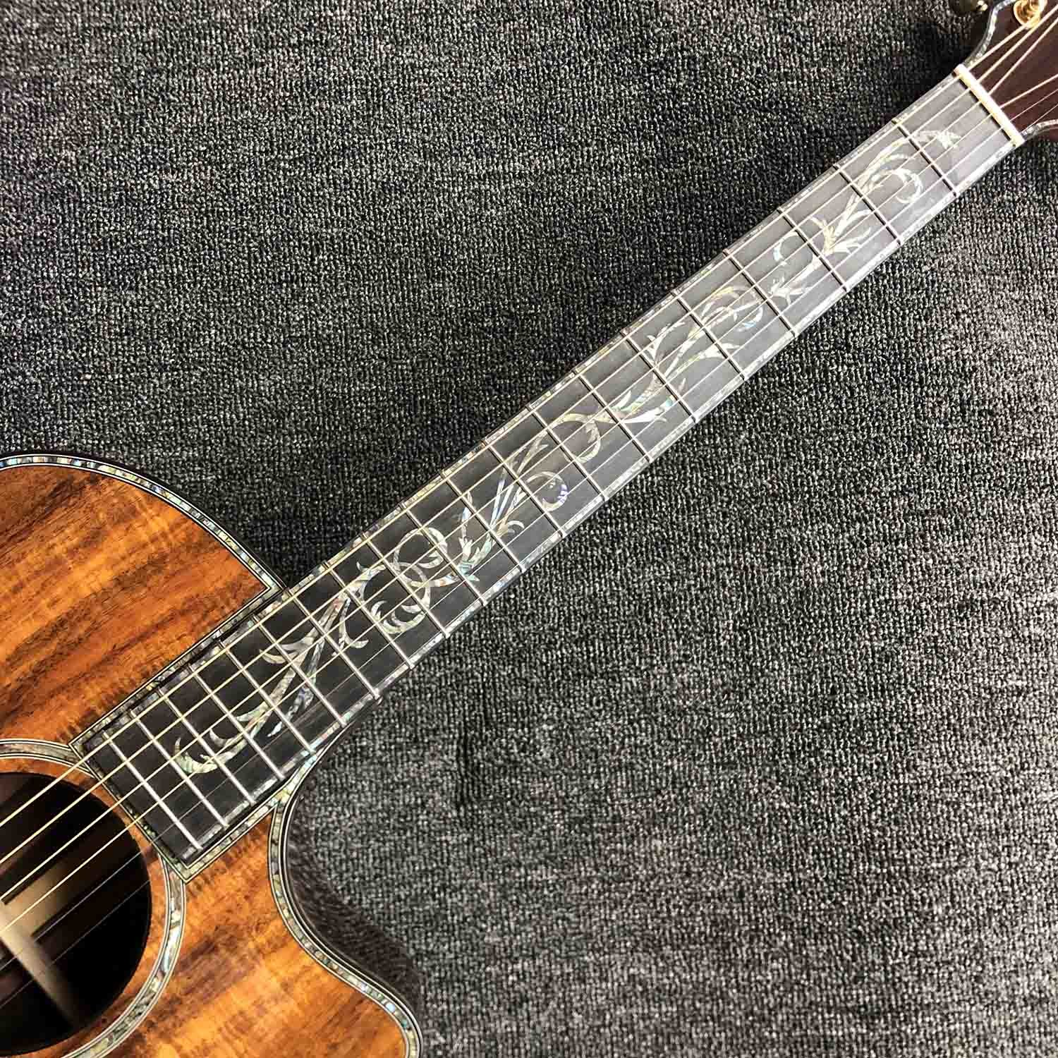41 inch Solid KOA Top PS14 Acoustic Guitar Cocobolo Back Sides Real abalone Ebony Fingerboard TY Acoustic Guitar