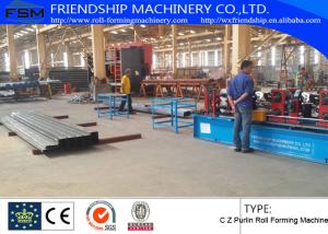 Quality GCr15 C Z Purlin Roof Panel Roll Forming Machine wholesale