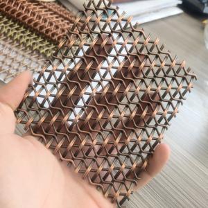 Quality 5mm Warp Pitch Decorative Wire Mesh Grilles Perfect Style And Function Cabinet Doors wholesale