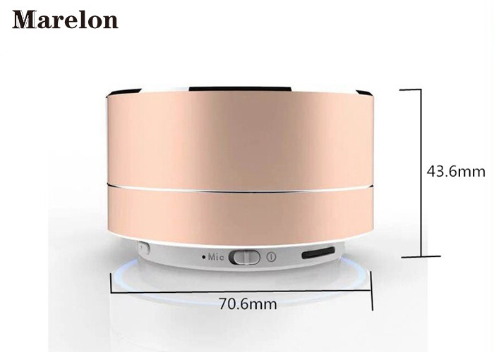 Home Theatre Mini Portable Audio Player Round Bluetooth Speaker Pink Color