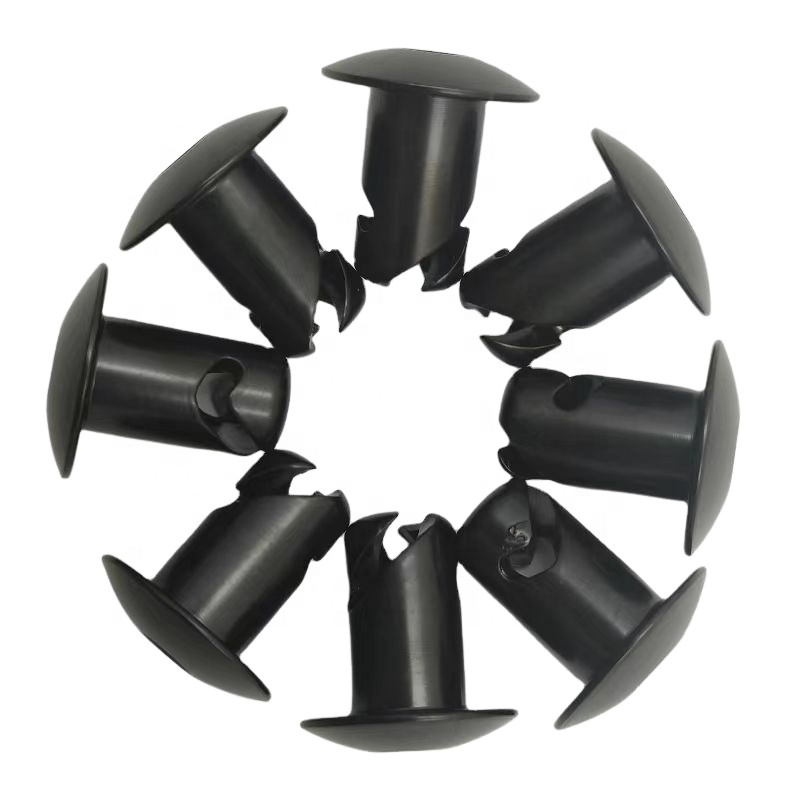 Universal Car Fitment .500 Black Aluminum Dzus Button Dome Head Quarter Turn Fasteners for Sprintcar Repair/Replacement