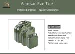 Reliable 20L Auto Fuel Tanks Cans , Easy Operation American Jerry Can With A