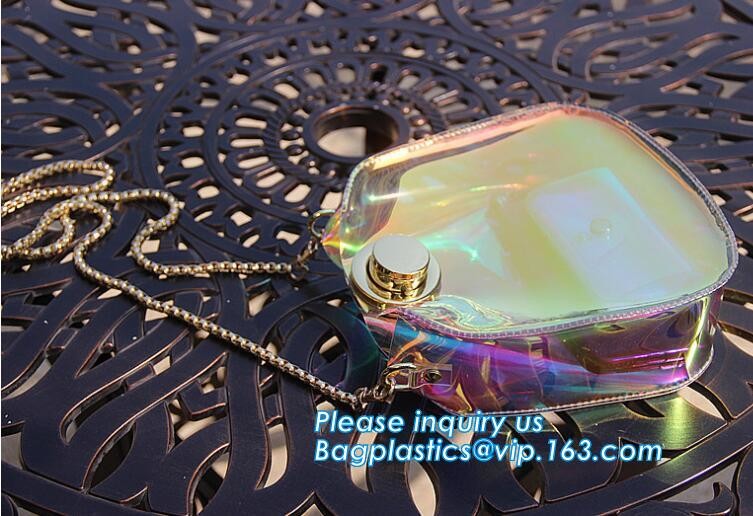 adjustable shoulder strap women nylon pvc tote bag, Summer Beach Clear PVC Shoulder Bag DIY Transparent Clutch Tote Bag