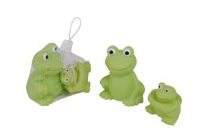 Quality Squeezing Rubber Animal Bath Toys Soft Frog Toys Set Floating For Baby wholesale