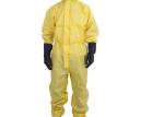 White Blue Surgical Disposable Gown Lightweight Chemical Protective Coveralls