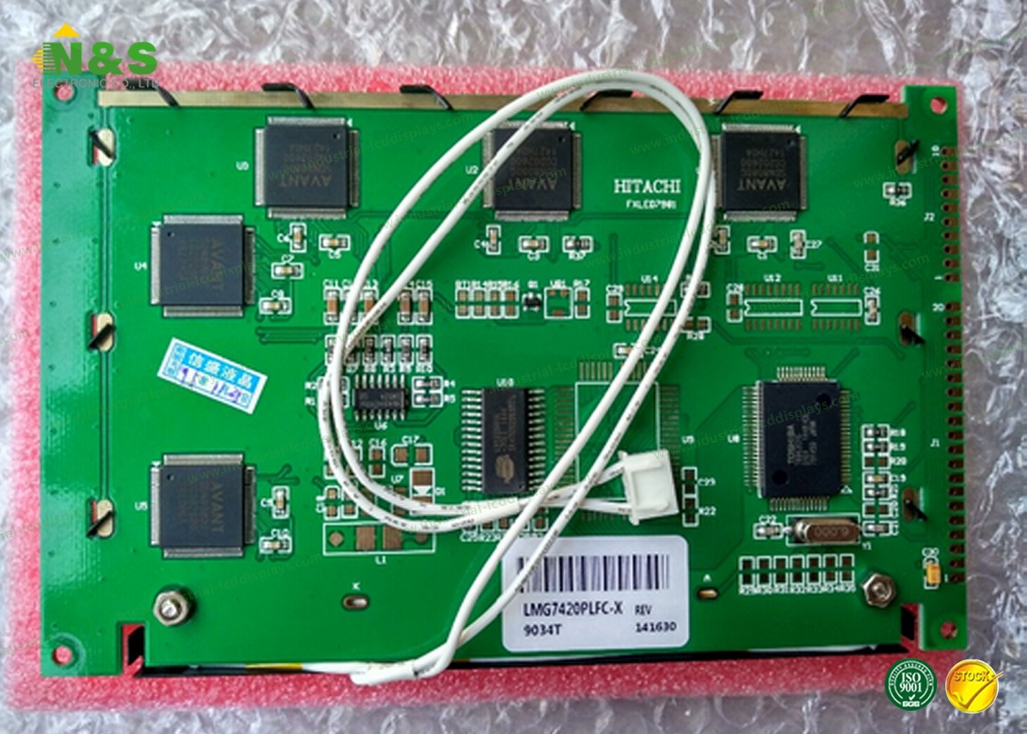Hitachi 5.1 TFT Colour Display LED Backlight , 150 Cd/M² LCD Panel Screen LMG7420PLFC-X For Portable DVD