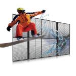 P5.2-10.4 Outdoor Transparent LED Display Clear HD For 4S Car Showroom Glass