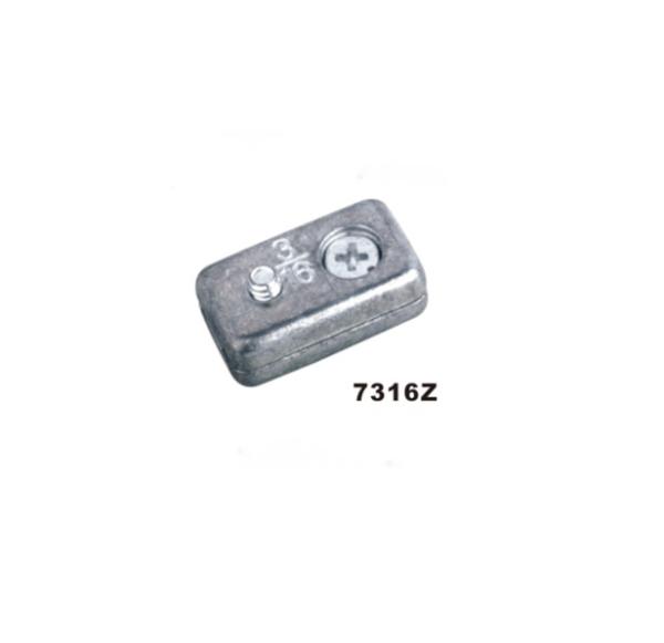 Zinc Alloy Diecast Chrome Plated Wire Rope Clip Clamps Flush Type Rigging