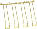Living Room Stemware Rack 15.8-Inch Long Single Rail Metal Wine Glass Storage