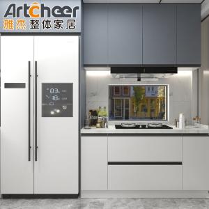 Quality Create a Modern Look in Your Apartment Kitchen with PVC Melamine Kitchen Cabinet Door wholesale