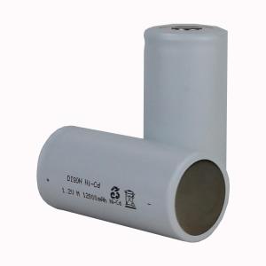 Quality Low Temperature -40°C Rechargeable NiCd Battery Cell 1.2v 10ah With Long Cycle Life wholesale