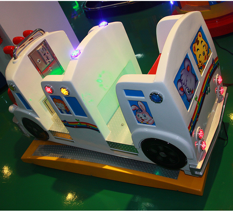 High Quality Fiber Glass Material Ride On Coin Operated 2 Players Kiddie Ride