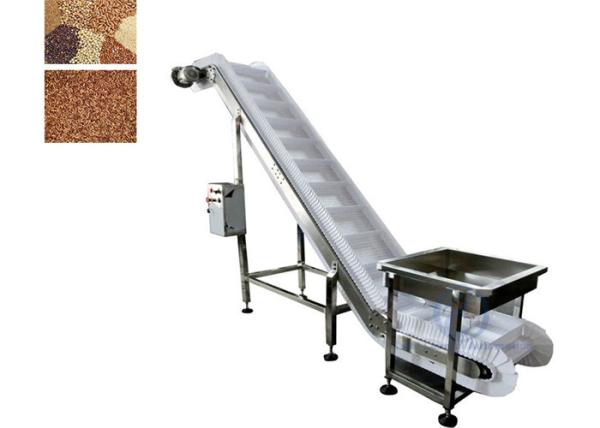 Inclined Belt Industrial Conveyor Systems Highly Efficient Continuous Transmitti