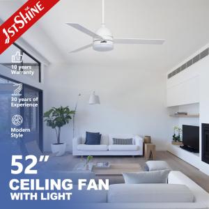 Quality 52 Inches Remote Control Ceiling Fan Light Bulb for Home Office MDF Wood Mulit Colors wholesale