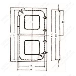 Quality Double Half Waterproof Steel Door wholesale