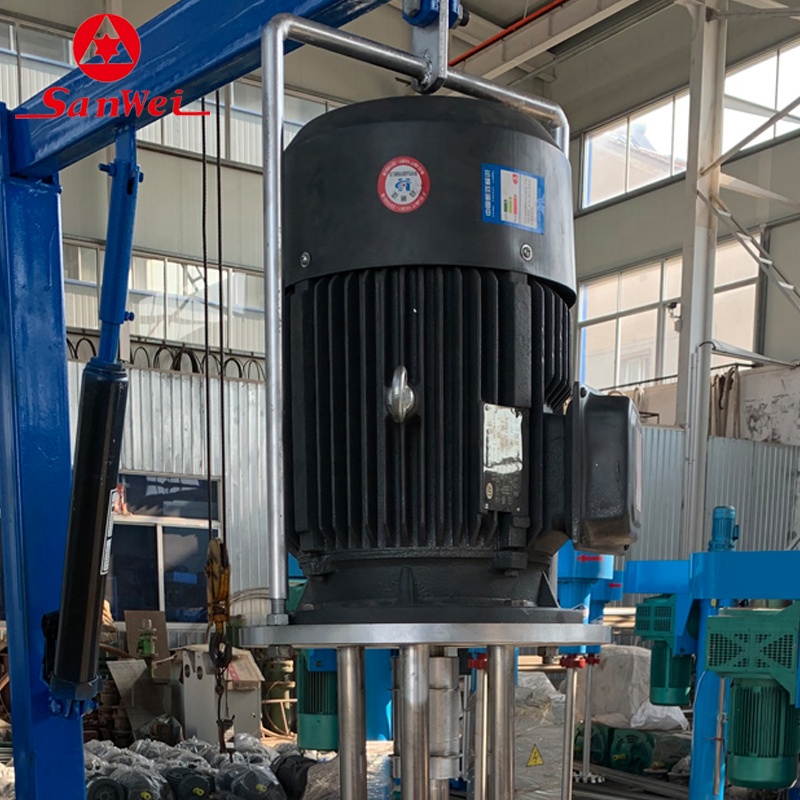 15 kW High Shear Lifting Homogenizer Emulsifying Mixer for Cosmetic Cream Soap