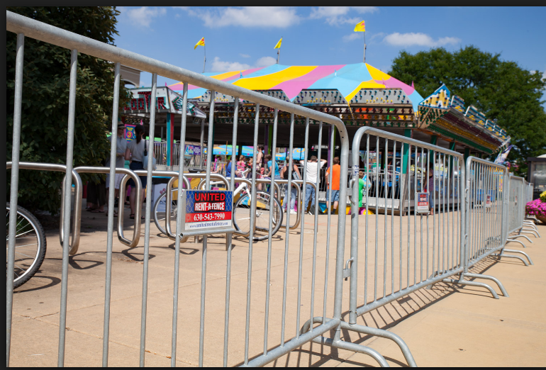 Hot Dipped Galvanized After Welded French Style Bike Rack Temporary Barricade Fence