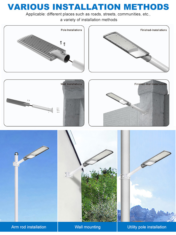 High Power Led Street Light Outdoor Road Lighting IP66 Waterproof Aluminum
