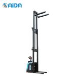 ISO Certified Full Electric Stacker Forklift 1000kg Capacity With Reach battery