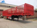 Height Adjustable Fence Semi Trailer For Transport Bulk Cargo Food Animals