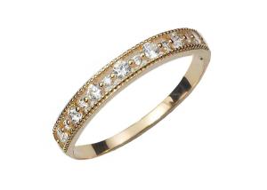 Quality Filigree Style Real Diamond Jewellery Ring Round Cut 2.5mm 1.3mm Size wholesale