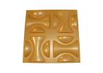 500x500mm Decorative 3D Wall Panels PVC Home Diamond Gold Wall Panel