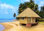 Modern Prefab Steel Yellow Overwater Bungalow laminated flooring prefabricated