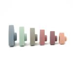 Teething Triangle Silicone Baby Stacking Toys 100% Food Grade