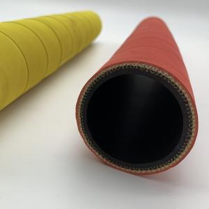 Quality Red / Yellow Wrapped Surface Rubber Air Hose With 4 Layers Of Textile Braided 300psi wholesale