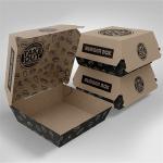 Fast food restaurant hamburger combo packaging box wholesale custom logo size