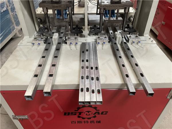 0.75KW Round Square Rectangle Hydraulic Tube Punching Machine With Cutting