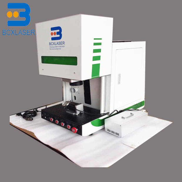 Enclosed Fiber Laser Marking Machine Gold Silver Jewelry Engraving Cutting 30W 100W
