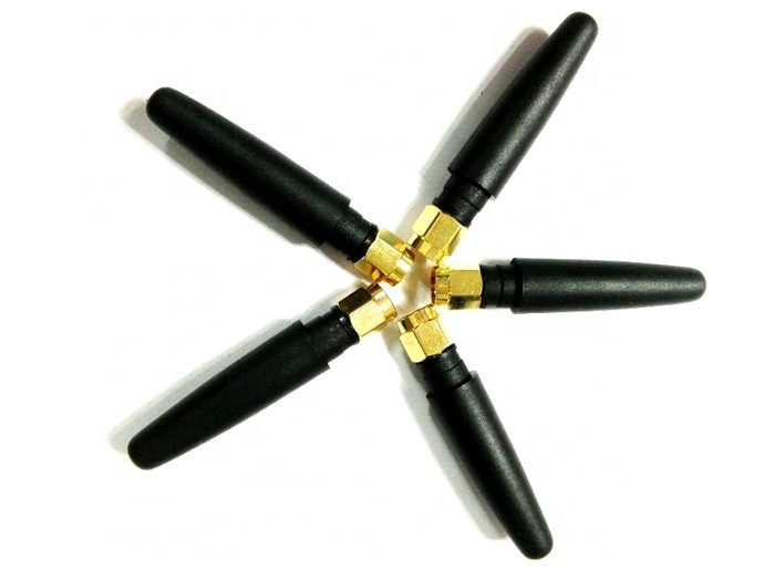 433/868/915/2.4G/4Gmhz Rubber Antenna 2DBI Low VSWR 10g Weight for Data Transmission