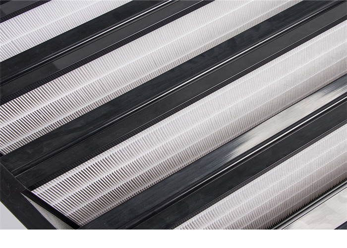 V Bank Shape Small Hepa Filter HVAC System Easy Installation 610*610*292mm