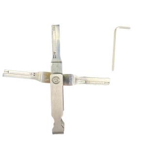 Quality 3pcs Folding Tin Foil Locksmith Tools stainless steel Door Lock Pick Quick wholesale