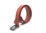 20mm Flower Embossing Buckle Leather Waist Belt For Women