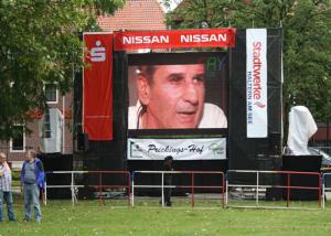 Quality Ultra Thin P6.67 Hanging LED Advertising Screens SMD 3G Wireless Control wholesale