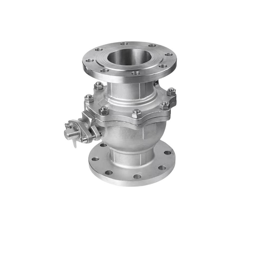 Flange Connection CF8m CF8 Stainless Steel 2PC Ball Valve PTFE Seat