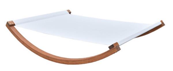 2x2 Textilene Fabric Outdoor Hanging Chair Hammock Lunch Break Solid Wood Arch