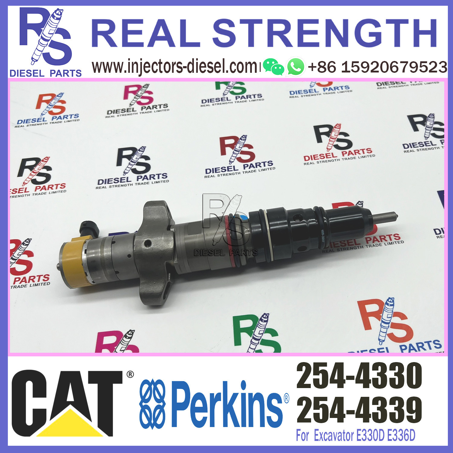 Diesel Engine Parts 387-9433 387-9434 10R-7222 387-9431 254-4330 C9 Fuel Injector For 330D 336D Excavator