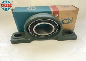 China UC208 Industrial Insert Ball Bearings With P208 Cast Iron Green Gray Bearing Housing on sale
