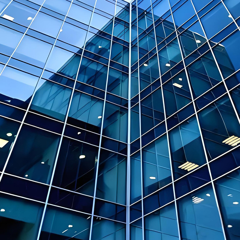 Powder Coating Unitized Curtain Wall Thermal Insulation Curtain Wall Window Wall