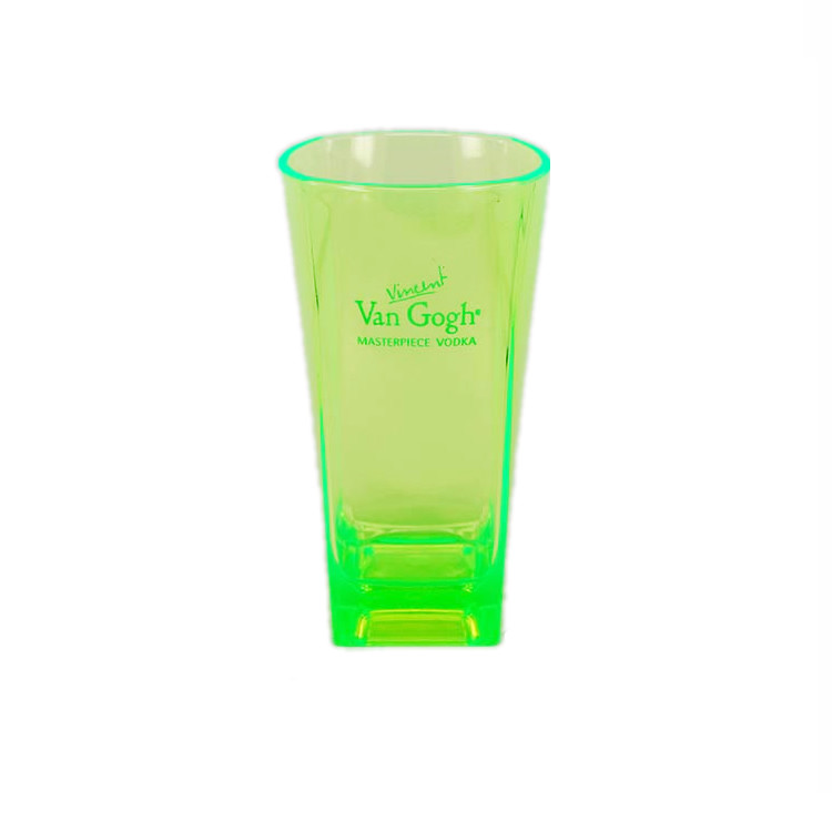 Beer Cocktail Square Plastic Tumbler Glasses 8oz 12oz Food Grade