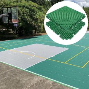 Quality Suspended 100% PP Plastic Sports Court Mat Indoor Outdoor Mobile Volleyball Basketball Sports Court Flooring Mat wholesale