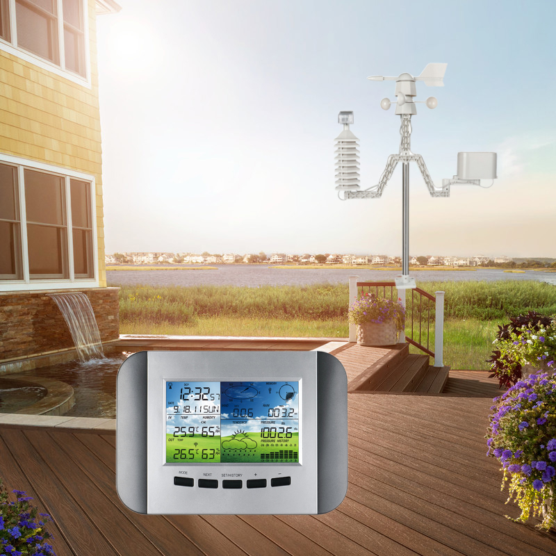 Rain Range 0 To 9 Indoor Wireless Outdoor Weather Station Wind Speed Range 0-50m/S