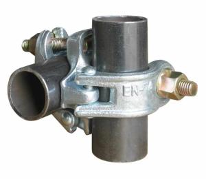 China 48.3x48.3mm BS1139 Steel Forged Scaffolding Double Coupler various size on sale